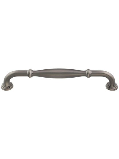 Tiffany Cabinet Pull - 6 1/4 inch Center-to-Center in Brushed Pewter.